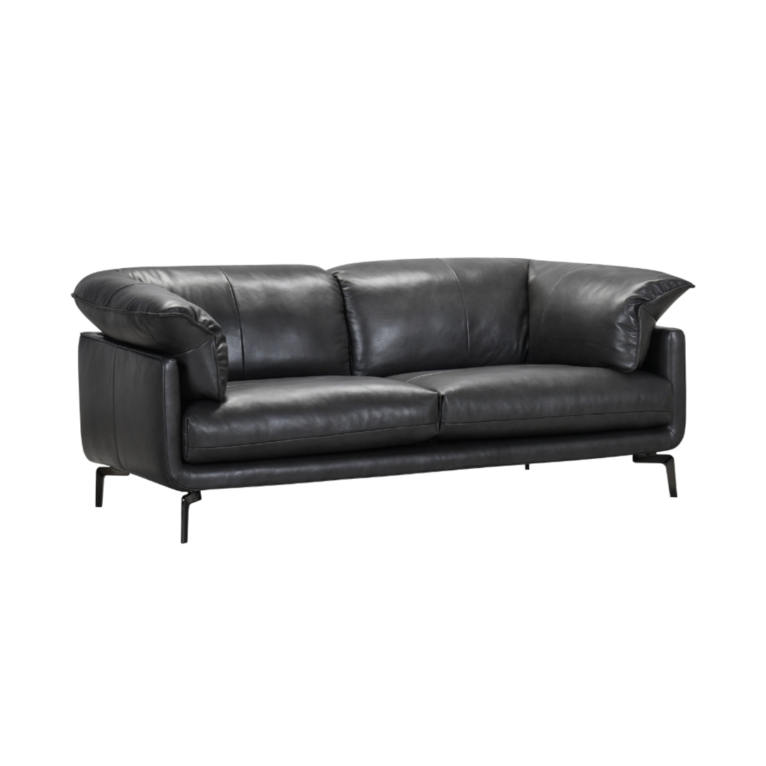 Pesaro 3 Seater Leather Sofa Feather Filled image 0